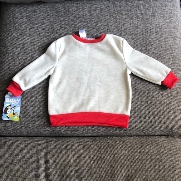 BLUEY Long Sleeve Pullover Sweatshirt Hearts Toddler Boy Girl Valentine’ Day 3T - Picture 8 of 8